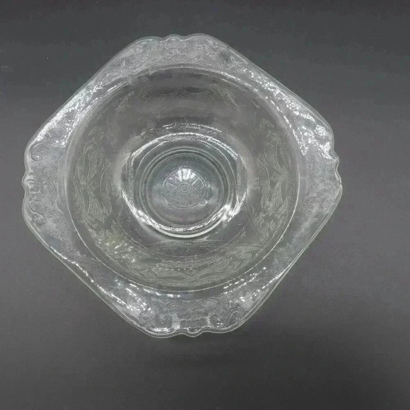 Madrid Recollection Soup Bowls with Square Rims, by Indiana Glass, Vintage - Picture 7 of 7